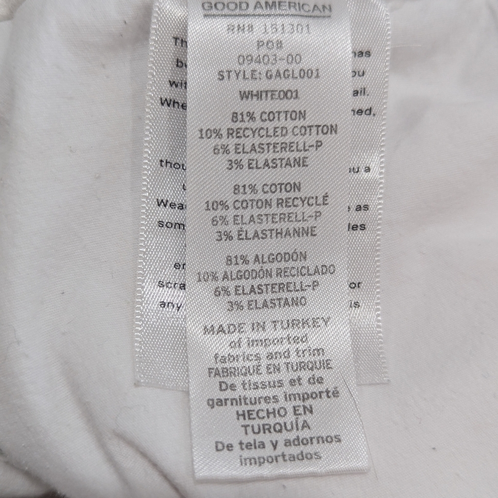 Good American White Skinny High Rise Jeans Size 16 Never Worn - Picture 7 of 12